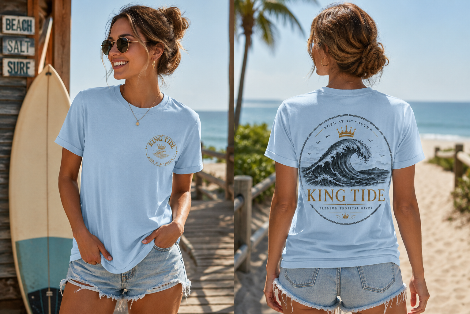 Kind Tide Retro Wave T-Shirt - Image 2