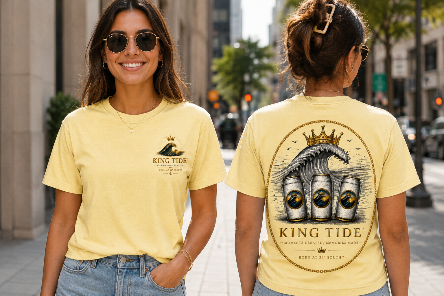 King Tide Heritage Cans T-Shirt - Image 2