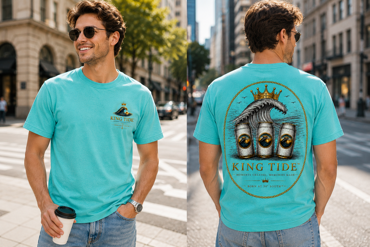 King Tide Heritage Cans T-Shirt - Image 3